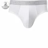 HANRO Briefs 2er Pack 07 3075/0101 Slips, Baumwolle, Weiß, White