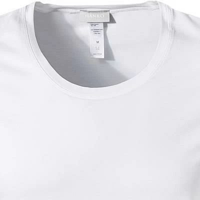 HANRO Shirt Cotton Superior 07 3088/0101 T-Shirt, Baumwolle, Weiß, White – Bild 2