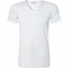 HANRO Shirt V-Neck Cotton Superior 07 3089/0101 T-Shirt, Baumwolle, Weiß, White