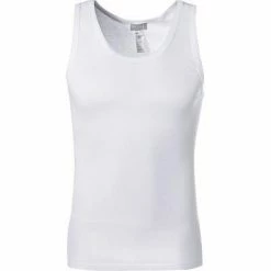 HANRO Tank Top Cotton Pure 07 3660/0101 Tanktop, Baumwolle mercerisiert, Weiß, White