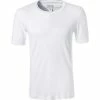 HANRO Shirt Sea Island Cotton 07 3174/0101 T-Shirt, Baumwolle, Weiß, White