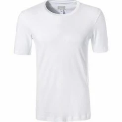 HANRO Shirt Sea Island Cotton 07 3174/0101 T-Shirt, Baumwolle, Weiß, White