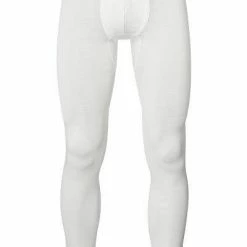 HANRO Longleg Woolen Silk 07 3412/0795 Lange Unterhose, Seide, Wollweiß, Cygne