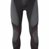 UYN Sport Pants U100005/G974 Lange Unterhose, Mikrofaser, Dunkelgrau-rot, Grau-weiß-rot