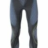 UYN Pants U100014/G976 Lange Unterhose, Mikrofaser, Anthrazit, Anthrazit-blau-neongelb