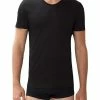 Zimmerli Sea Island 286 T-Shirt 286/1441/86 Sea Island Baumwolle, Schwarz, Black