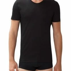 Zimmerli Sea Island 286 T-Shirt 286/1441/86 Sea Island Baumwolle, Schwarz, Black