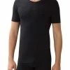 Zimmerli Pure Comfort T-Shirt 172/1461/86 Baumwoll-Stretch, Schwarz, Black