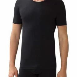 Zimmerli Pure Comfort T-Shirt 172/1461/86 Baumwoll-Stretch, Schwarz, Black
