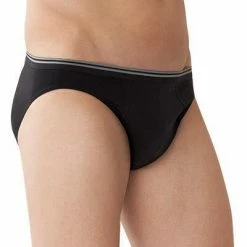 Zimmerli Pure Comfort Slip 172/1463/86 Baumwoll-Stretch, Anthrazit meliert, Black