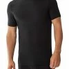 Zimmerli Pureness 700 Shirt SS 700/1341/86 T-Shirt, Micromodal OEKO-TEX, Schwarz, Black