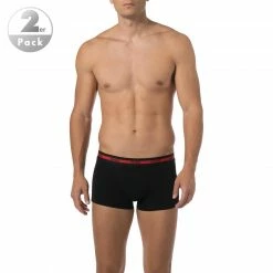 HUGO Trunks Twin Pack 50402260/001 Baumwolle, Schwarz