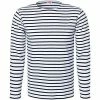 Armor lux T-Shirt 02297/400 Longsleeve, Regular Fit, Baumwolle, Weiß-marine gestreift, Weiß-marine