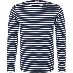 Armor lux T-Shirt 02297/600 Longsleeve, Regular Fit, Baumwolle, Dunkelblau-weiß gestreift, Dunkelblau-weiß