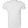 HOM Supreme Cotton T-Shirt Crew- Neck 401330/003 Baumwoll-Stretch, Weiß