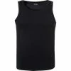 HOM Supreme Cotton Tank Top 401332/0004 Tanktop, Baumwoll-Stretch, Schwarz