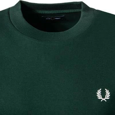 Fred Perry T-Shirt M7522/F40 Longsleeve, Baumwolle, Dunkelgrün, Tannengrün – Bild 2
