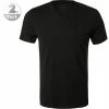 JOOP! T-Shirt 2er Pack 30018464/001 Baumwoll-Stretch, Schwarz