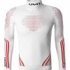 UYN Sport Turtle U100017/T020 Funktionsshirt, Mikrofaser, Weiß, Weiß-rot