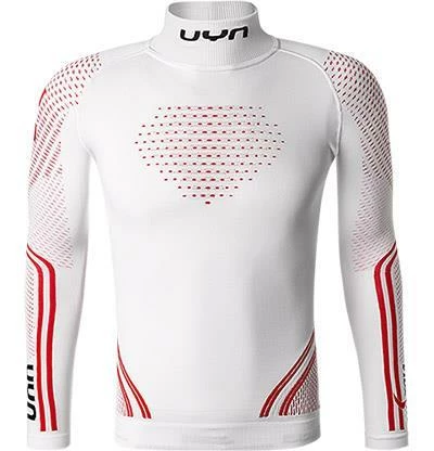 UYN Sport Turtle U100017/T020 Funktionsshirt, Mikrofaser, Weiß, Weiß-rot