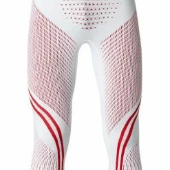 UYN Sport Pants U100018/T020 Funktionspants, Mikrofaser, Weiß, Weiß-rot