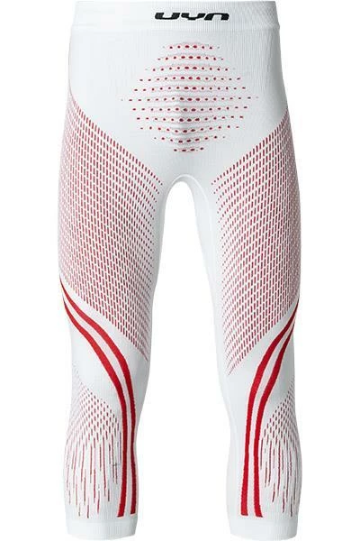 UYN Sport Pants U100018/T020 Funktionspants, Mikrofaser, Weiß, Weiß-rot
