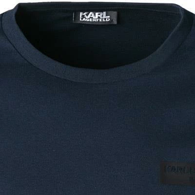 KARL LAGERFELD T-Shirt 755022/0/592222/690 Longsleeve, Baumwolle, Dunkelblau – Bild 2