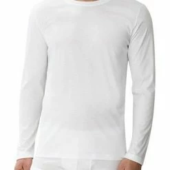 Zimmerli Sea Island 286 T-Shirt 286/1443/01 Longsleeve, Island Baumwolle, Weiß
