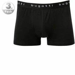 bugatti Boxer Briefs 3er Pack 50148/6061/930 Trunks, Baumwolle, Schwarz