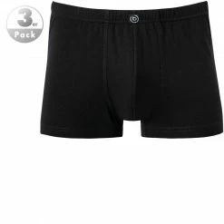 bugatti Pants 3er Pack 50150/6061/930 Trunks, Baumwolle, Schwarz