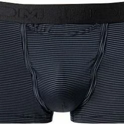 HOM HO1 Simon Boxer Briefs 359850/0004 Trunk mit Eingriff, Mikrofaser, Schwarz gestreift, Schwarz