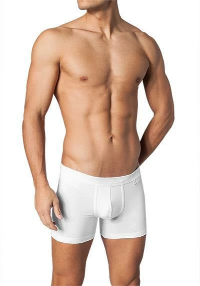 Schiesser Long Life Cotton Cyclist 145137/100 Trunk, Baumwoll-Stretch, Weiß