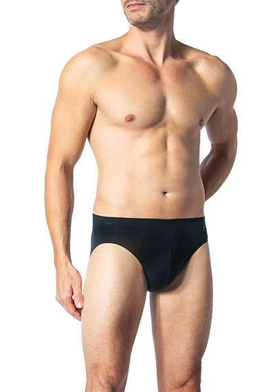 Schiesser Long Life Soft Rio-Slip 155631/001 Baumwoll-Stretch, Nachtblau, Blau-schwarz