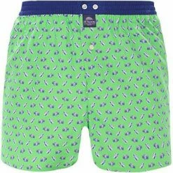 MC ALSON Boxer-Shorts 4139/grün-blau Boxershorts, Baumwolle, Grün-blau gemustert
