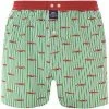 MC ALSON Boxer-Shorts 4165/grün-rot Boxershorts, Baumwolle, Grün-rot gemustert