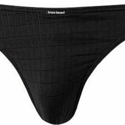 bruno banani String Check Line 2.0 2204-2165/0125 Mikrofaser, Schwarz