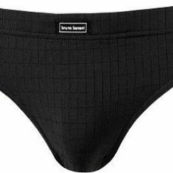bruno banani Sportslip Check Line 2203-2165/0125 Mikrofaser, Schwarz