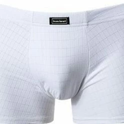 bruno banani Shorts Check Line 2.0 2201-2165/1612 Trunk, Mikrofaser, Weiß