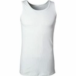 bruno banani Sportshirt Rib Made 2204-2163/0001 Tanktop, Mikrofaser, Weiß