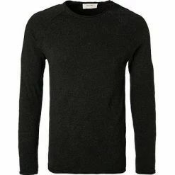 American Vintage Longsleeve MSON24G/anthracite ch. Baumwolle, Anthrazit meliert