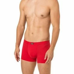 bruno banani Shorts Check Line 2.0 2201-2165/1070 Trunk, Mikrofaser, Rot