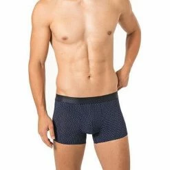 HOM Boxer Briefs Max 401914/00RA Trunk, Mikrofaser, Navy gemustert, Navy