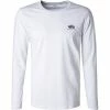 ALPHA INDUSTRIES Longsleeve Small Logo 198517/09 Baumwolle, Weiß