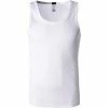 HOM Tanktop Charles 401844/0003 Bio Baumwolle, Weiß