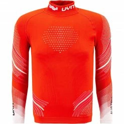 UYN T-Shirt U100195/T020 Funktionsshirt, Mikrofaser, Rot, Rot-weiß