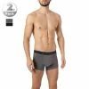 bruno banani Shorts 2er Pack Flow. 2203-1388/4218 Trunks, Baumwoll-Stretch, Navy-graphit , Grau-blau