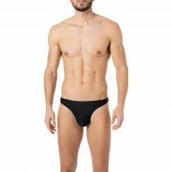 bruno banani String Range 2203-2267/4206 Mikrofaser-Stretch, Schwarz, Schwarz-blau