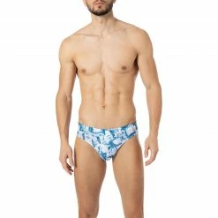 bruno banani Sportslip Ice Cubes 2203-2268/4207 Mikrofaser-Stretch, Petrol-weiß gemustert, Multicolor