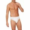 Schiesser Supermini 173807/100 Slip, Baumwoll-Stretch, Weiß