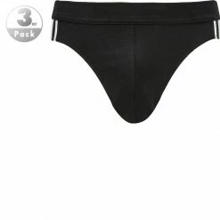Schiesser Rio-Slips 3er Pack 173815/000 Baumwoll-Stretch, Schwarz